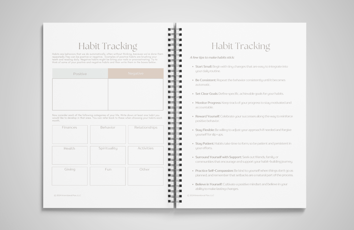 Habit Tracker and Gratitude Journal